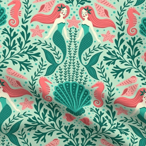 Mermaids Fabric
